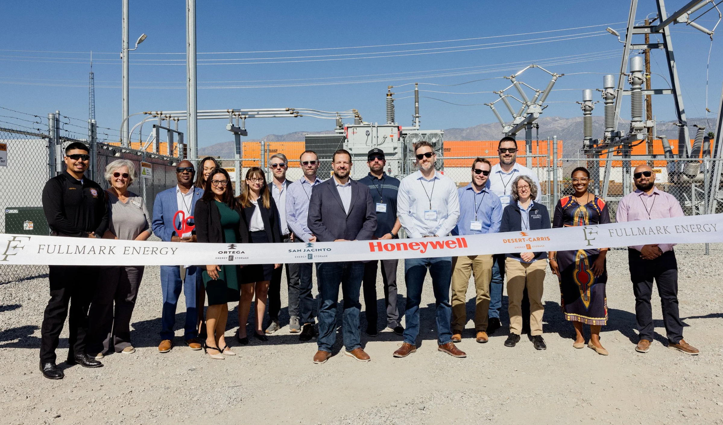 San Jacinto ribbon cutting with project partners